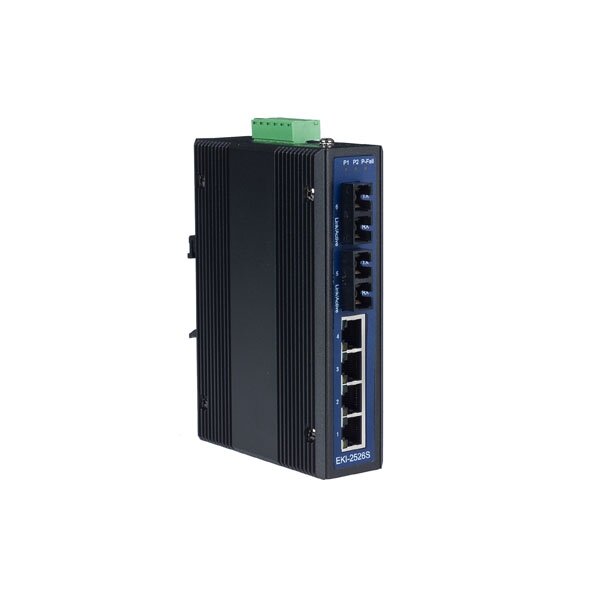 Advantech EKI-2526S 4FE+2FE SC vienamodis nevaldomas Ethernet komutatorius