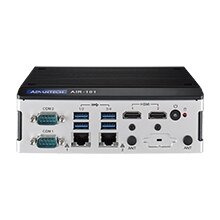 Advantech AIR-101 Edge AI Inference sistema, kurią palaiko Intel Atom E3940 QC SoC ir du Intel MA2485 VPU 2
