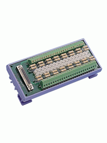 Advantech ADAM-3951 50-pin DIN-rail Wiring Board w/ LED Indicators