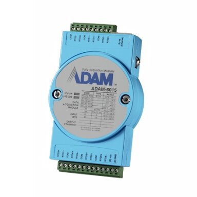 Advantech ADAM-6015 7 RTD IoT Modbus Ethernet nuotolinio įvesties / išvesties modulis Advantech ADAM-6015 7 RTD IoT Modbus Ethernet nuotolinio įvesties / išvesties modulis