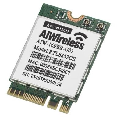 Advantech AIW-169 Pradinio lygio Wi-Fi 6E sprendimas su įvairių operacinių sistemų ir sertifikavimo palaikymu Advantech AIW-169 Pradinio lygio Wi-Fi 6E sprendimas su įvairių operacinių sistemų ir sertifikavimo palaikymu