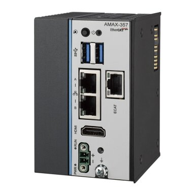 Advantech AMAX-357 Itin kompaktiškas kompiuterinis EtherCAT valdiklis su Intel Atom procesoriumi, 64 GB eMMC, 2 x LAN, 2 x USB ir Slice IO plėtimo galimybe Advantech AMAX-357 Itin kompaktiškas kompiuterinis EtherCAT valdiklis su Intel Atom procesoriumi, 64 GB eMMC, 2 x LAN, 2 x USB ir Slice IO plėtimo galimybe