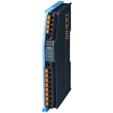 Advantech AMAX-5090 2 kanalų maitinimo įvestis su 4 kanalų skaitmenine įvestimi EtherCAT Slice IO modulis