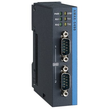 Advantech AMAX-5490 2 prievadų izoliuotas RS-232/422/485 ryšio modulis Advantech AMAX-5490 2 prievadų izoliuotas RS-232/422/485 ryšio modulis