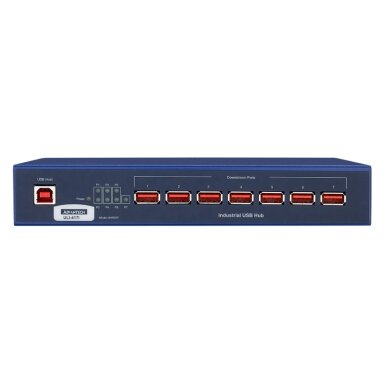 Advantech BB-UHR207 ULI-417I – Pramoninis USB 2.0 šakotuvas, 7 prievadai su tvirtai fiksuojamomis jungtimis Advantech BB-UHR207 ULI-417I – Pramoninis USB 2.0 šakotuvas, 7 prievadai su tvirtai fiksuojamomis jungtimis