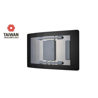 Advantech CRV-430JP 43 col. UHD J tipo lenktas LCD ekranas (1500R kreivumas), palaiko 10 prisilietimų funkciją ir HDMI / DP / VGA jungtis