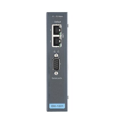 Advantech EKI-1221 1 prievado Modbus šliuzas Advantech EKI-1221 1 prievado Modbus šliuzas