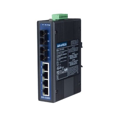 Advantech EKI-2526S 4FE+2FE SC vienamodis nevaldomas Ethernet komutatorius Advantech EKI-2526S 4FE+2FE SC vienamodis nevaldomas Ethernet komutatorius