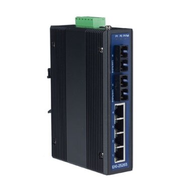 Advantech EKI-2526S 4FE+2FE SC vienamodis nevaldomas Ethernet komutatorius Advantech EKI-2526S 4FE+2FE SC vienamodis nevaldomas Ethernet komutatorius