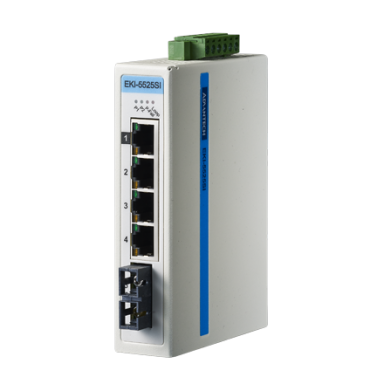 Advantech EKI-5525SI 4FE+1FE SC vienamodis nevaldomas Ethernet komutatorius, ATEX/C1D2, -40~75 ℃ Advantech EKI-5525SI 4FE+1FE SC vienamodis nevaldomas Ethernet komutatorius, ATEX/C1D2, -40~75 ℃