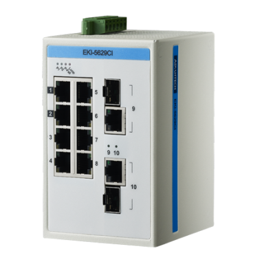 Advantech EKI-5629CI 8 FE + 2 G Combo nevaldomas eterneto komutatorius, ATEX / C1D2, -40–75 °C Advantech EKI-5629CI 8 FE + 2 G Combo nevaldomas eterneto komutatorius, ATEX / C1D2, -40–75 °C