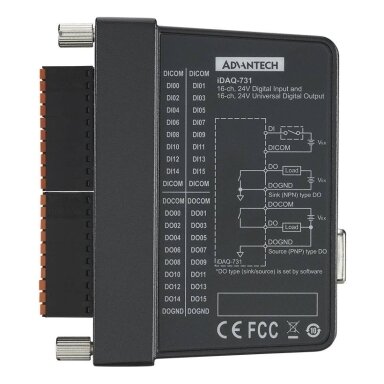 Advantech iDAQ-731 iDAQ modulis su 16 izoliuotų skaitmeninių įėjimų ir 16 izoliuotų skaitmeninių išėjimų Advantech iDAQ-731 iDAQ modulis su 16 izoliuotų skaitmeninių įėjimų ir 16 izoliuotų skaitmeninių išėjimų