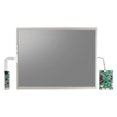 Advantech IDK-2115 15" XGA, 1200 cd/m² itin didelio ryškumo pramoninio ekrano komplektas su LED foniniu apšvietimu ir LVDS sąsaja