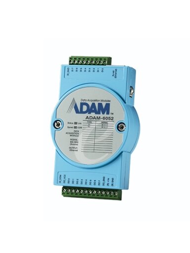 Advantech ADAM-6052 8DI/8DO(source type) IoT Modbus/SNMP/MQTT Ethernet Remote I/O