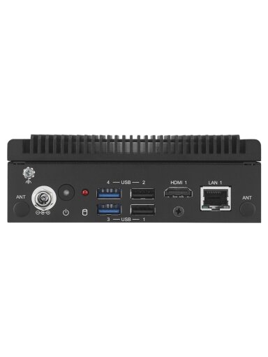 Advantech ARK-1125C Intel Atom Processor x7211E DC SoC with Four Serial Ports, HDMI, GbE, GPIO, Remote Switch, USB x4