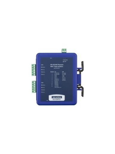 Advantech BB-485OPDRI ULI-234TCI - 3-Way Isolated RS-422/485 Repeater, Industrial DIN Mount, Terminal Blocks