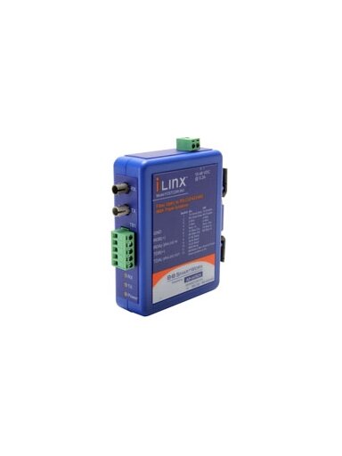 Advantech BB-FOSTCDRI-INV Serial Converter, RS-232/422/485 TB to MM Fiber ST (Inverted), Ind. DIN, C1D2