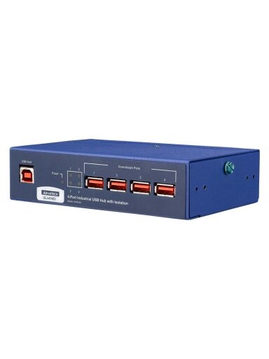 Advantech BB-UHR304 ULI-414CI - Industrial USB 2.0 Hub, 4 Port, Industrial, Isolated, High Retention Connectors