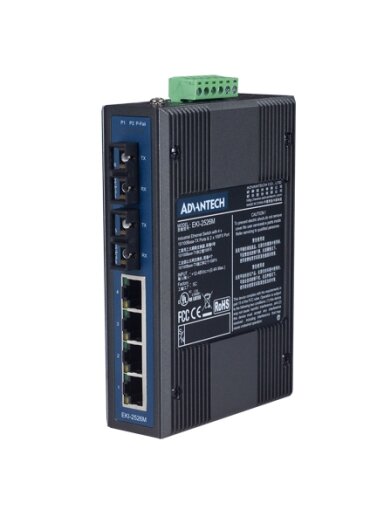 Advantech EKI-2526M 4FE+2FE ST Multi-mode Unmanaged Ethernet Switch Advantech EKI-2526M 4FE+2FE ST Multi-mode Unmanaged Ethernet Switch