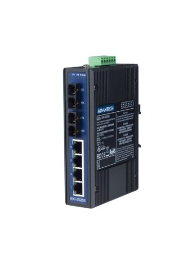 Advantech EKI-2526S 4FE+2FE SC Single-mode Unmanaged Ethernet Switch Advantech EKI-2526S 4FE+2FE SC Single-mode Unmanaged Ethernet Switch