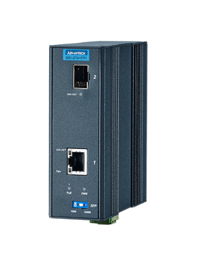 Advantech EKI-2741FPI 1GE PoE, SFP Injector ,IEEE802.3af/at, 24~48VDC, -40~75℃ Advantech EKI-2741FPI 1GE PoE, SFP Injector ,IEEE802.3af/at, 24~48VDC, -40~75℃