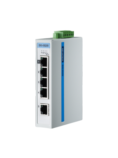 Advantech EKI-5525I 5FE Unmanaged Ethernet Switch, ATEX/C1D2, -40~75℃ Advantech EKI-5525I 5FE Unmanaged Ethernet Switch, ATEX/C1D2, -40~75℃