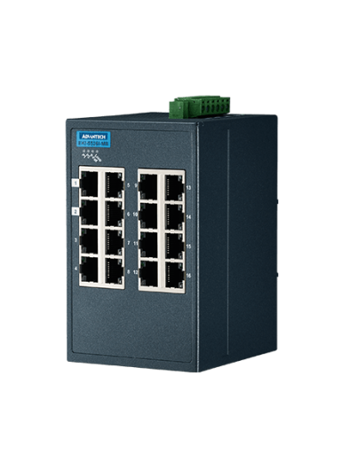 Advantech EKI-5526I-MB 16FE Managed Ethernet Switch support Modbus/TCP, -40~75℃