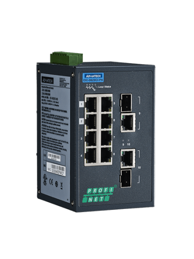 Advantech EKI-5629CI-PN 8FE+2G Combo Managed Ethernet Switch support PROFINET, -40~75℃ Advantech EKI-5629CI-PN 8FE+2G Combo Managed Ethernet Switch support PROFINET, -40~75℃