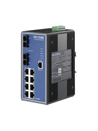 Advantech EKI-7559MI 8FE+2FE SC Multi-mode Managed Ethernet Switch, -40~75℃ Advantech EKI-7559MI 8FE+2FE SC Multi-mode Managed Ethernet Switch, -40~75℃