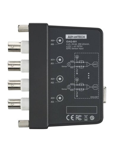 Advantech iDAQ-801 256kS/s/ch, 24-bit, 4-ch iDAQ Module for Sound and Vibration