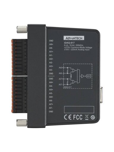 Advantech iDAQ-817 200kS/s, 16-bit, 8-ch Analog Input iDAQ Module