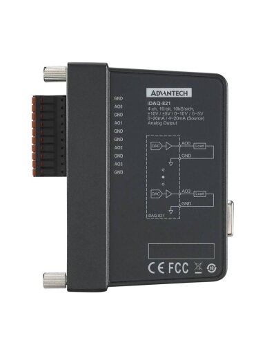 Advantech iDAQ-821 10kS/s, 16-bit, 4-ch Analog Output iDAQ Module