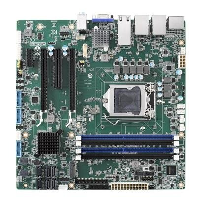 Advantech AIMB-587 Micro-ATX pagrindinė plokštė, 10-osios kartos Intel Xeon procesorius LGA1200