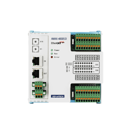 Advantech AMAX-4830SO 16 kanalų izoliuotas skaitmeninis įėjimas ir 16 kanalų izoliuotas skaitmeninis išėjimas EtherCAT nuotolinis įvesties/išvesties modulis