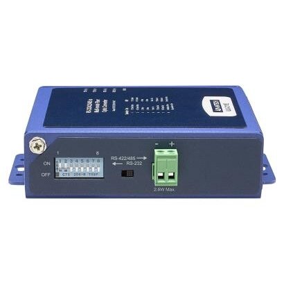 Advantech BB-FOSTCDRI-PH-MT ULI-211E - sunkiosios pramonės RS-232/422/485 (terminalo blokas) į daugiamodį šviesolaidį (ST jungtis). Metalinis korpusas, montuojamas ant skydelio