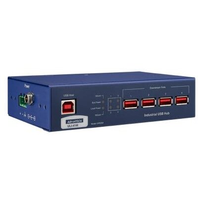 Advantech BB-UHR204 ULI-414I – Pramoninis USB 2.0 šakotuvas, 4 prievadai su tvirtai fiksuojamomis jungtimis