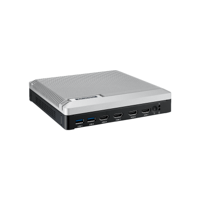 Advantech DS-380 skirtas naudoti lauke neventiliuojamas kompiuteris, Intel Core Ultra 5