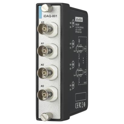 Advantech iDAQ-801 4 kanalų, 24 bitų, 256 kS/s kiekvienam kanalui iDAQ modulis garsui ir vibracijai matuoti Advantech iDAQ-801 4 kanalų, 24 bitų, 256 kS/s kiekvienam kanalui iDAQ modulis garsui ir vibracijai matuoti