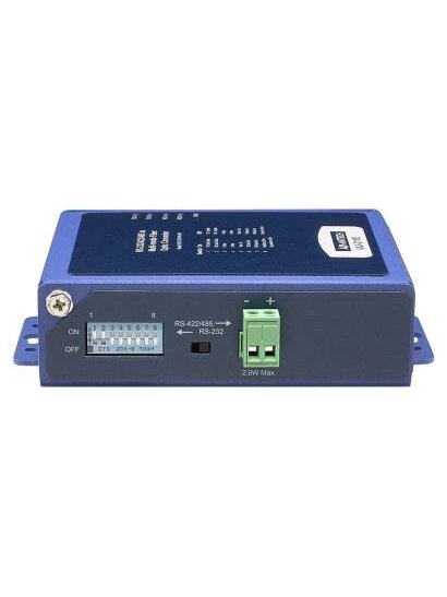 Advantech BB-FOSTCDRI-PH-MT ULI-211E - Heavy Industrial RS-232/422/485 (Terminal Block) to Multimode Fiber (ST Connector). Panel Mount Metal Chassis
