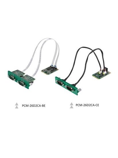 Advantech PCM-26D2CA iDoor Module: 2-Ports Isolated CANBus mPCIe, DB9