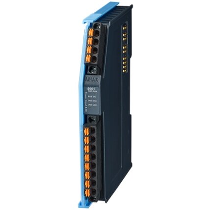 Advantech AMAX-5090 2 kanalų maitinimo įvestis su 4 kanalų skaitmenine įvestimi EtherCAT Slice IO modulis Advantech AMAX-5090 2 kanalų maitinimo įvestis su 4 kanalų skaitmenine įvestimi EtherCAT Slice IO modulis