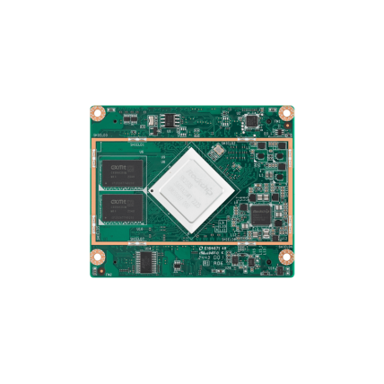 Advantech AOM-3821 AOM-3821 yra SOM modulis, pagrįstas Rockchip RK3588 Cortex-A76 ir A55 SoC su 6TOPS NPU, atitinkantis RTXe standartą ir naudojantis B2B jungtį