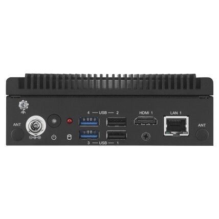 Advantech ARK-1125C Intel Atom procesorius x7211E nuolatinės srovės kompiuterinis procesorius su keturiais nuosekliaisiais prievadais, HDMI, GbE, GPIO, nuotoliniu jungikliu, 4 USB prievadais 1