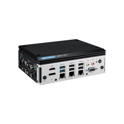 Advantech ARK-1251 Intel Core Ultra U serijos procesorius su trimis LAN, keturiais COM prievadais, HDMI, DP, GbE, GPIO, nuotoliniu jungikliu, 6 USB prievadais
