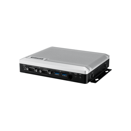 Advantech DS-330 Box neventiliuojamas kompiuteris, Intel Atom x7433RE, procesorius N97 ir keturių branduolių i3 N305 SoC su trim ekranais, dvigubu LAN 1