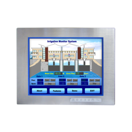 Advantech FPM-8151H 15 colių XGA pramoninis monitorius, skirtas pavojingoms vietoms, su 316L nerūdijančio plieno priekiniu skydeliu. 1