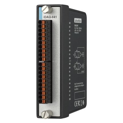 Advantech iDAQ-841 8 kanalų, 16 bitų, 1 MS/s kiekvienam kanalui iDAQ analoginių įėjimų modulis Advantech iDAQ-841 8 kanalų, 16 bitų, 1 MS/s kiekvienam kanalui iDAQ analoginių įėjimų modulis