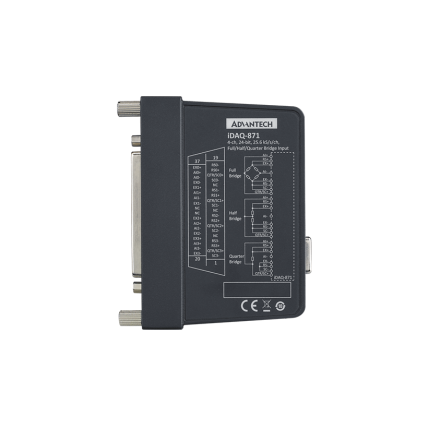 Advantech iDAQ-871 4 kanalų, 24 bitų, 25,6 kS/s iDAQ modulis su pilno, pusės ir ketvirčio tiltelio įėjimais 1