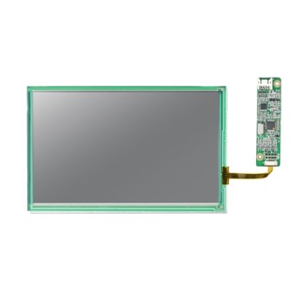 Advantech IDK-1107W 7" WVGA / WSVGA pramoninio ekrano komplektas su jutikliniu ekranu 3