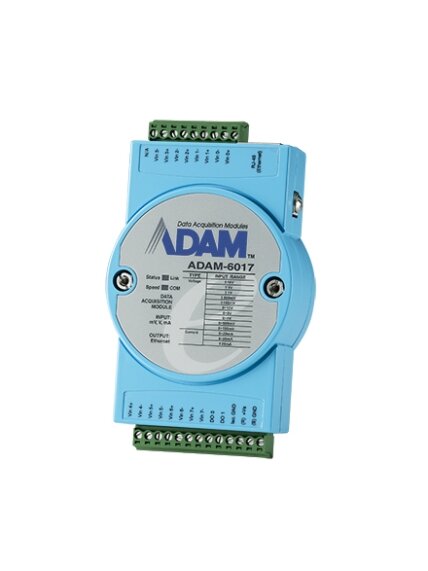 Advantech ADAM-6017 8AI/2DO IoT Modbus/SNMP/MQTT Ethernet Remote I/O Advantech ADAM-6017 8AI/2DO IoT Modbus/SNMP/MQTT Ethernet Remote I/O
